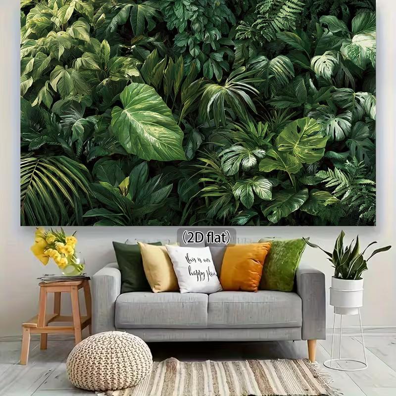 2D Lush Green Foliage Backdrop Photography Background Banner