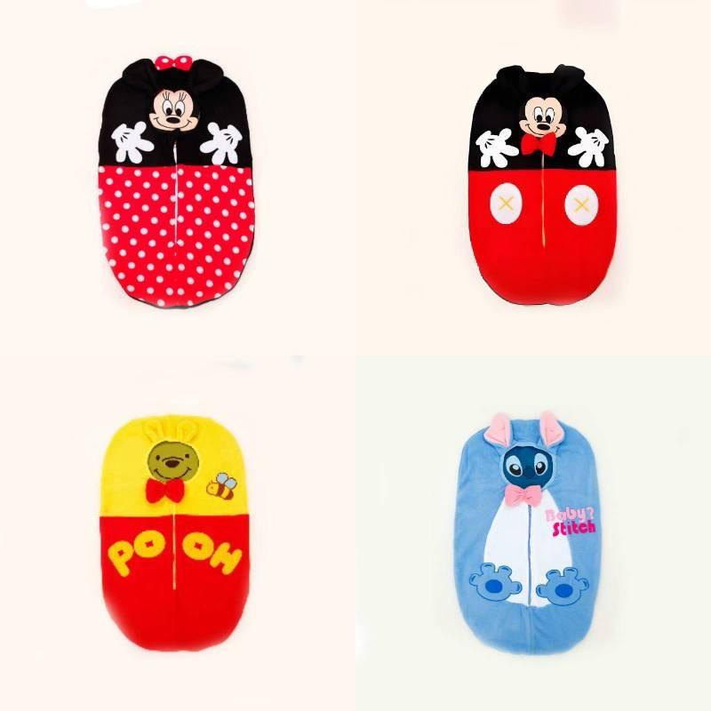 Микки Маус и Дональд Дак Тигра Пух Детский Зимний Спальный Мешок Съемный