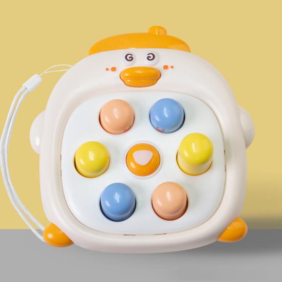 Дети бьют крота игрушка мультфильм утка кнопка портативный игровой автомат портативный дорожный малыш мальчики девочки обучающая игра пресс крот