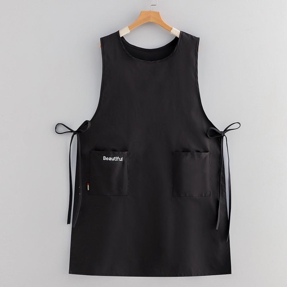 Polyester Long Vest Apron Waterproof Pinafore Aprons New Cooking Apron Kitchen Use