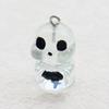6pcs Mini Skull Car Keyring Resin Craft Skeleton Keychain Halloween Ghost Pendant  Unisex