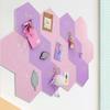 1 шт. фетровая доска DIY шестиугольные пробковые наклейки доска для объявлений сообщение комната настенный декор детская спальня фотографии дисплей пробковая доска