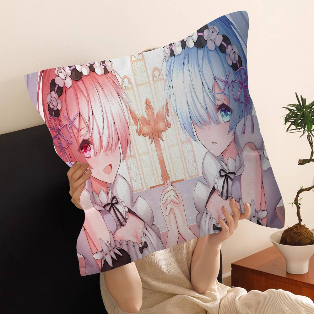 Аниме Re Zero Наволочка Дюймы Фермерский Декор Домашние Декоративные Подушки для Дивана