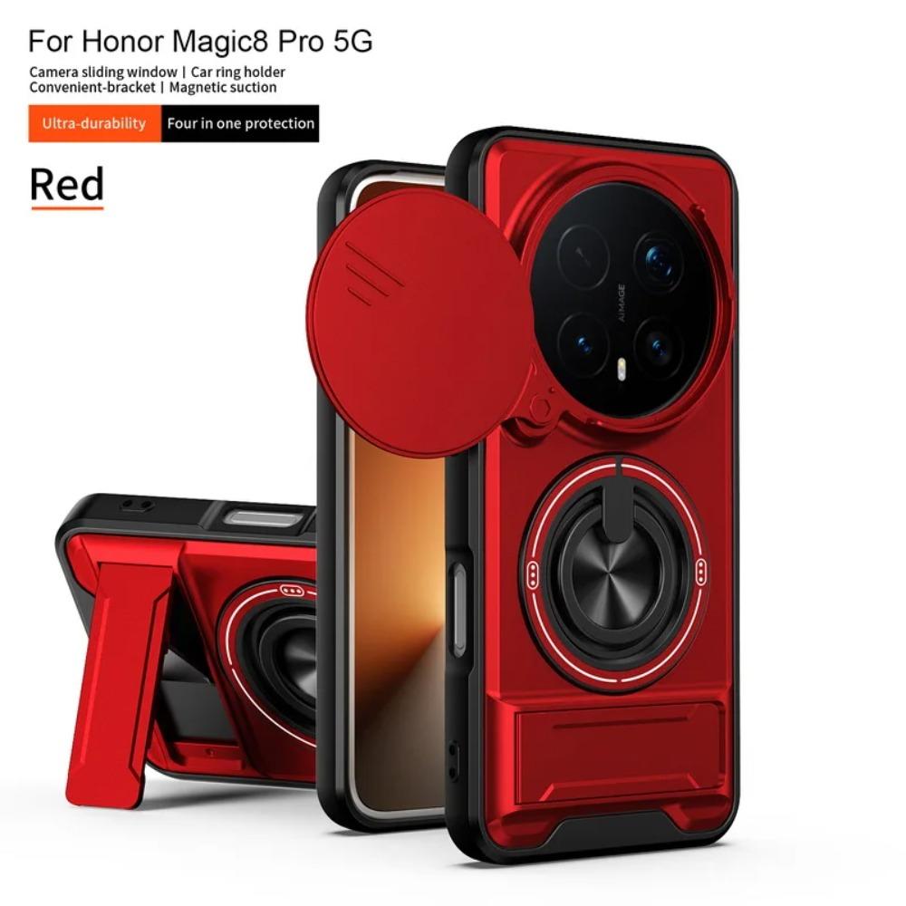 Чехол 2 в 1 с кольцом-держателем и магнитом для Honor Magic 8 Pro 7 6 Lite X9d X9c X9b X8 X8c X7b X7c X6c, держатель для автомобиля, противоударный чехол