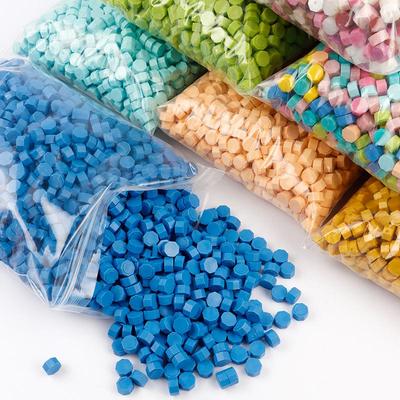 Перламутровый Иридесцентный Набор Печатей из Сургуча с Восьмигранными Гранулами Воска