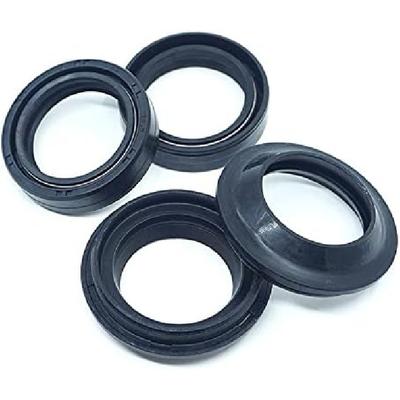 Комплект пылезащитных уплотнений передней вилки для Kawasaki KE125 1982-1983 Yamaha TTR110E 2008-2018 TTR110 TTR 110 E TT-R110E (цвет : Комплект масляных пылезащитных уплотнений)