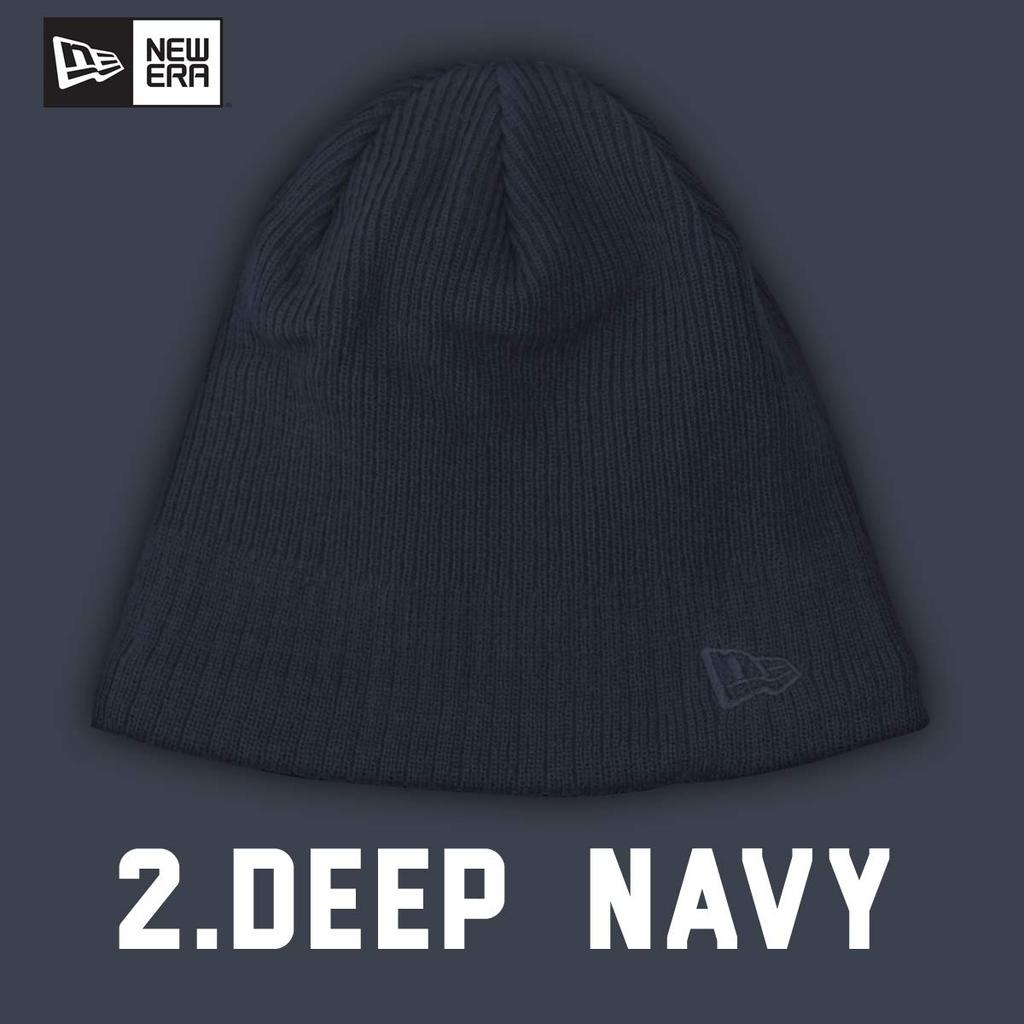 New Era Knit Cap with Flag and Navy Blue Logo, Men's Women's, [Used]