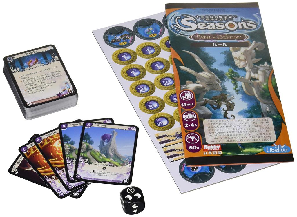 Hobby Japan Wizard of the Twelve Whereabouts of Destiny Japanese Version 60 For Ages 14 and Board Game Seasons (For 2-4 Players, Minutes, Over)