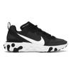 React Element 55 Черные женские кроссовки Белые BQ2728-003