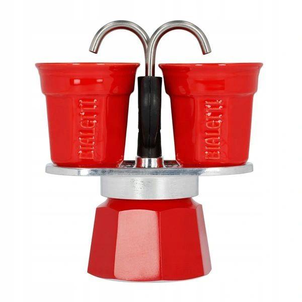 Bialetti Mini Express Moka Pot 2 Cups Red