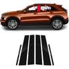 6 шт. Черные для Cadillac XT4(2018-2023 гг.) Наклейки на центральную стойку автомобильного окна Отделка окна Защита центральной стойки Предотвращение царапин Тюнинг автомобиля