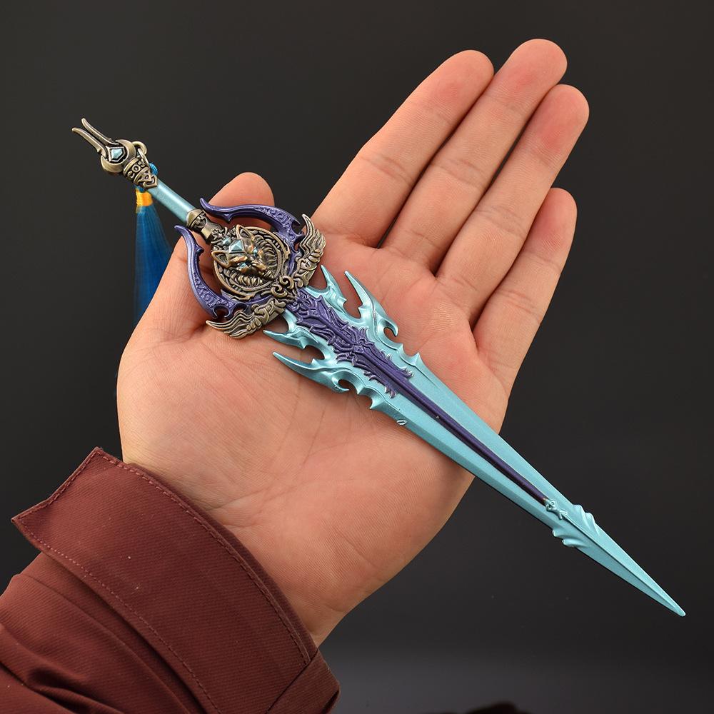 23см/9.06дюйма Модель Холодного Оружия Ледяного Волка Реквизит Периферия Зубы Нож Косплей Коллекционный Настольный Косплей Хобби Декоративный