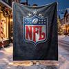 NFL Pattern Blanket for Home Decoration, Bed, Sofa, Car Travel, Camping, Suitable for All Seasons, Birthday Christmas Gift