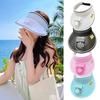 Fan Hat 3 Speed Adjustable Fan Angle Outdoor Hat Rechargeable Small Fan Large Brim Hollow Top