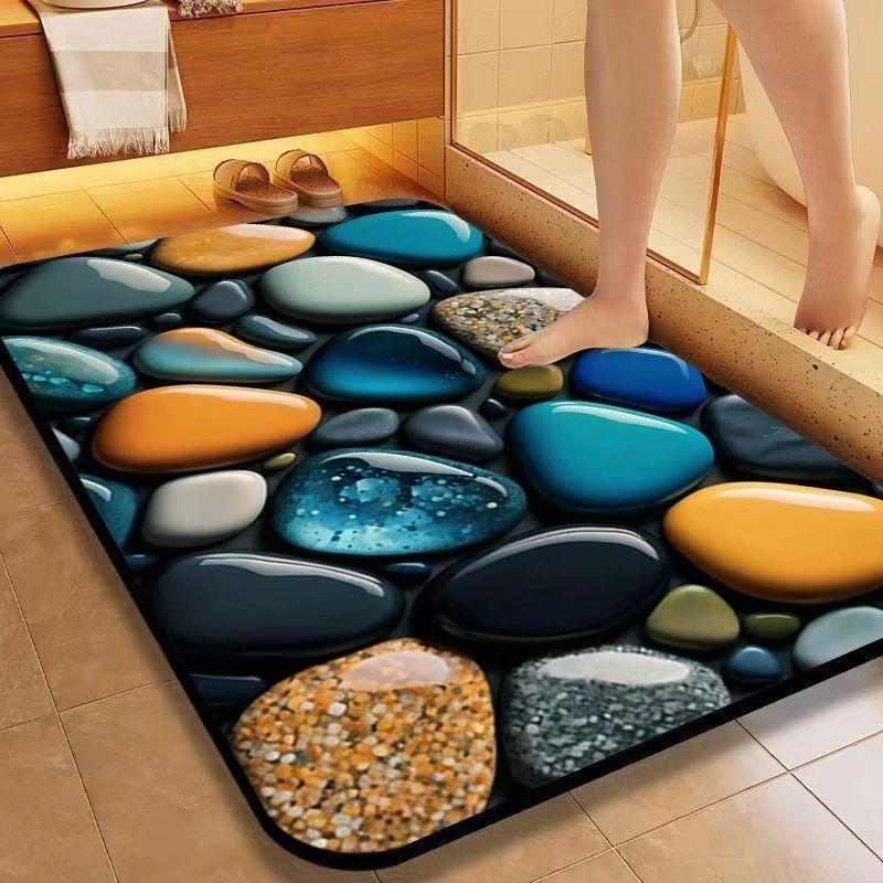 Коврики для ванной комнаты, впитывающие воду, быстросохнущие коврики для ног, впитывающие воду, коврики для туалета, коврики для входа в дом