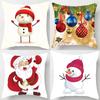 Наволочки с рождественской тематикой Аксессуары для автомобиля Офис Санта-Клаус Гостиная Диван Домашние наволочки