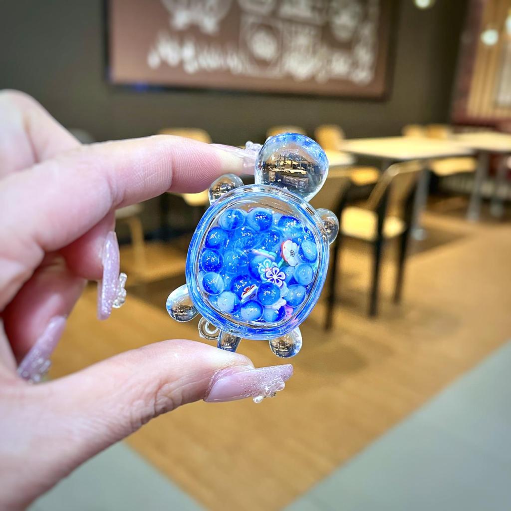 Светящаяся фигурка черепахи в виде зыбучего песка, подставка для украшений в закрытой коробке.