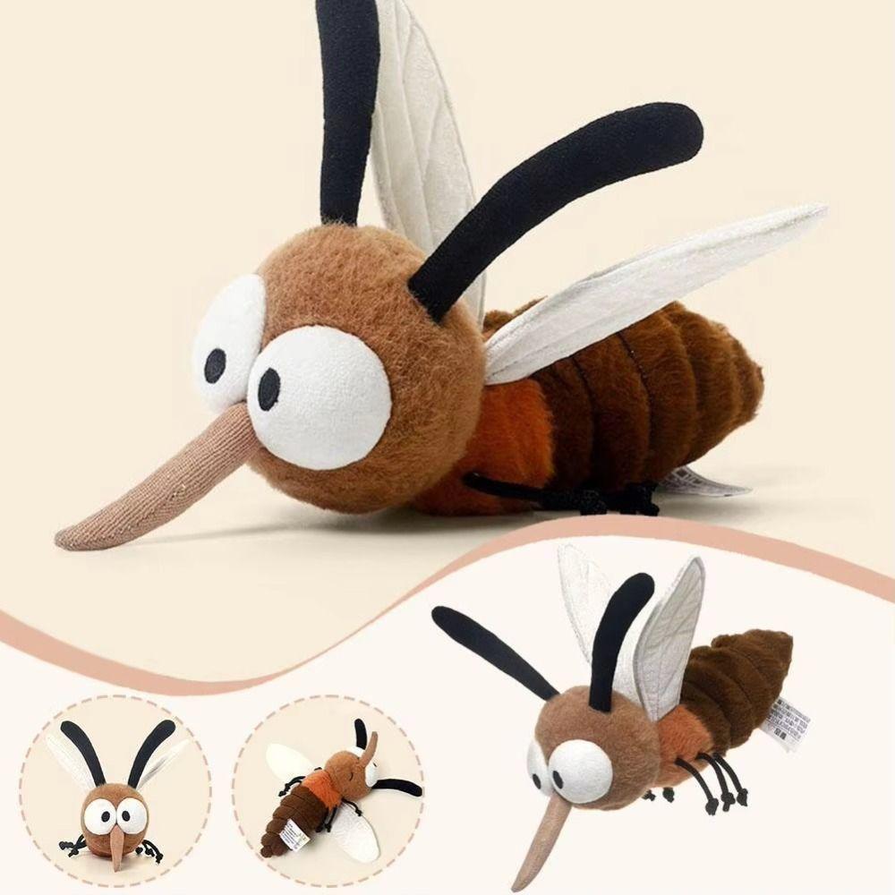 Stuffed Animal Mosquito Plushie Home Decoration Stuffed Mosquito Halloween Gift