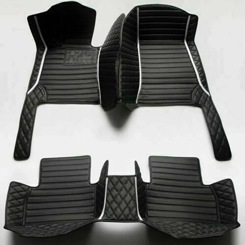 Custom Car Floor Mats For DS7 DS9 DS6 Auto Leather Waterproof Carpets Foot Coche Accessorie Floor Liners