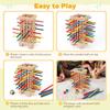 Wooden Montessori Puzzle Board Game With 42 Colorful Sticks For Kids Educational Play