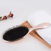 Oval Shape Hair Brush PS Hairdressing Massage Comb Boar Bristle Paddle Hair Brush  Hairdressing