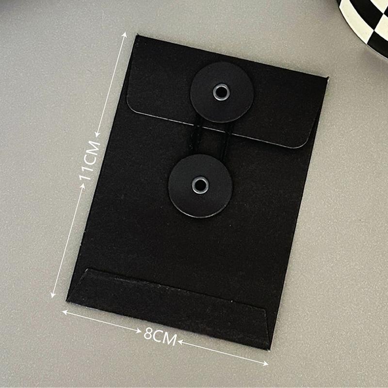 Простота Черно-белый конверт Обложка Держатель для карточек Крафт-бумага Конверт Сумка Карточка Письмо Бумага Почтовые открытки Декоративные