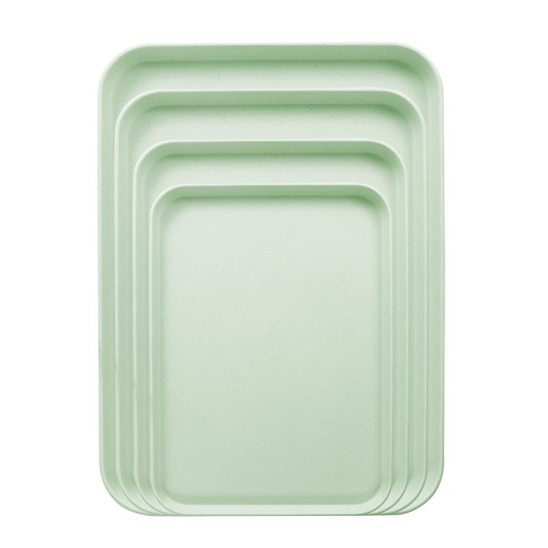 Прямоугольный поднос из пшеничной соломы для дома, гостиницы или ресторана - Идеально подходит для чая, закусок и десертов