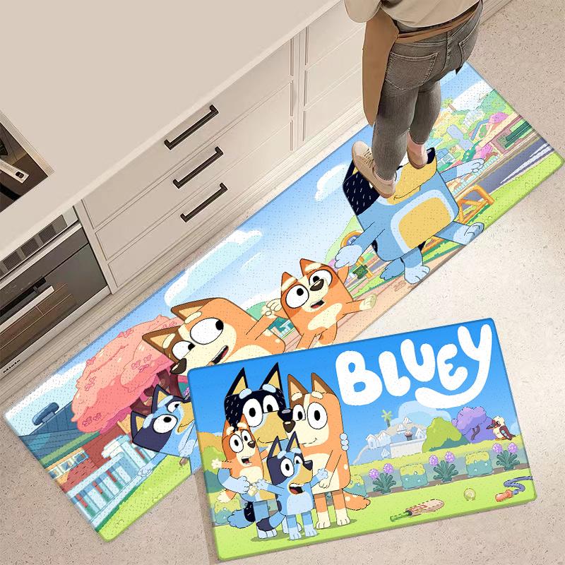 Entrance Front Door Doormat Anime For B-Blueys Non-slip Kitchen Rug Living Room Rugs Balcony Bathroom Foot Mat Floor Mats Carpet