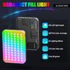 108 светодиодный видеосвет 2500K6500K RGB селфи-свет для iPhoneCRI 97+ 2200 мАч свет для камеры с 3CCT RGB 360 полный цвет 20 режимов освещения