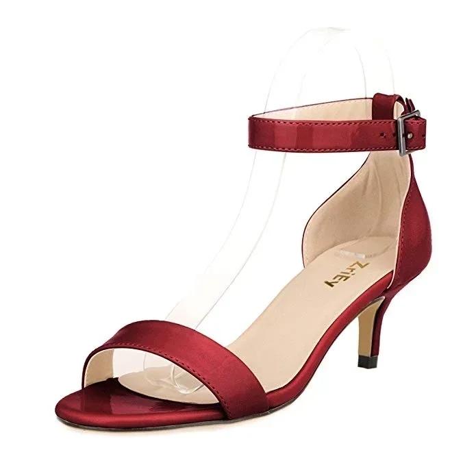 Женские сандалии Летние Сексуальные Леопардовые Большого размера Открытый носок Ремешок на щиколотке Высокий каблук Женские сандалии с пряжкой 5 см Низкий каблук Вечерние Свадебные туфли