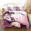 Аниме Saenai Heroine no Sodatekata Мегуми Като Комплект постельного белья Принт Постельный комплект Пододеяльник Простыня Наволочка Кровать Полное покрытие одеяла Мягкое