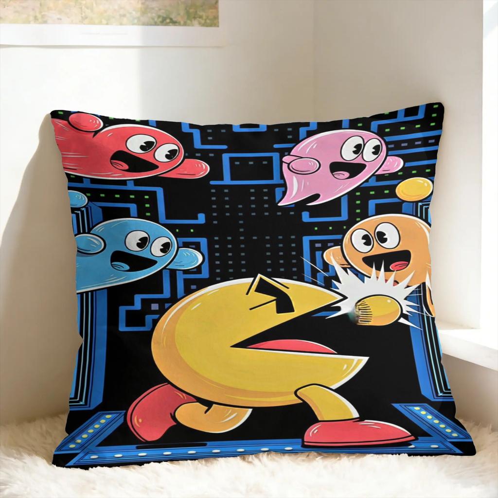 Pillow Cover Pac-Man Kawaii Pillow Case For Couch Sofa Bedroom Pillowcases