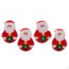 4 шт. Рождественская посуда Сумка для столовых приборов Держатель для столового серебра Декор стола - Санта