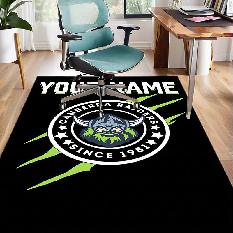 Custom Name Rug Canberra Logo Area Rug Suitable for Indoor And Outdoor,Carpets for Homes, Offices,Living Rooms,Home Decor,Christmas Gift