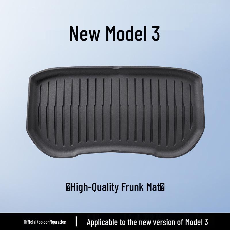 Обновленные коврики в багажник Tesla Model 3/Y из ТПЭ - Передние и задние, Защитные аксессуары для тюнинга.