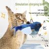 Popular Bird Sound Cat Toy with Feather Teaser for Self-Amusement