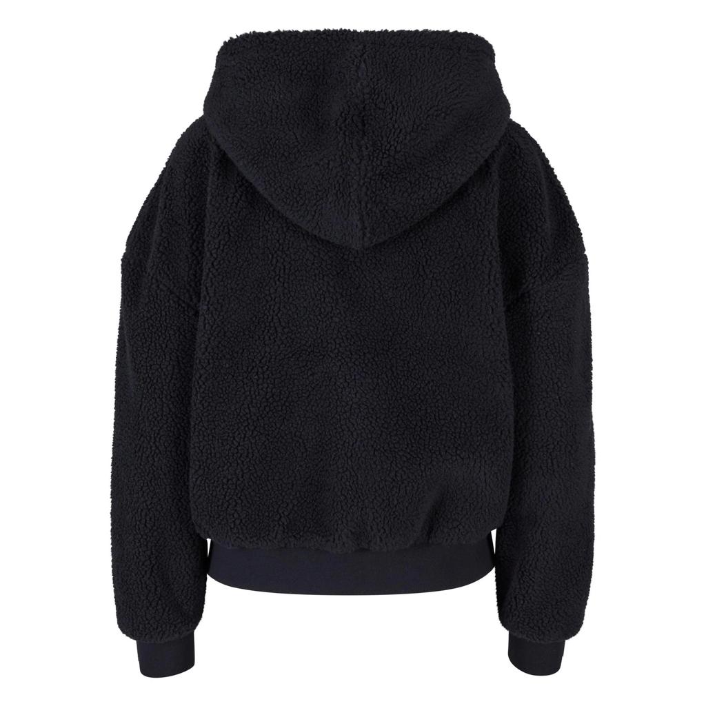 Женский худи Urban Classics оверсайз на молнии с подкладкой из шерпы