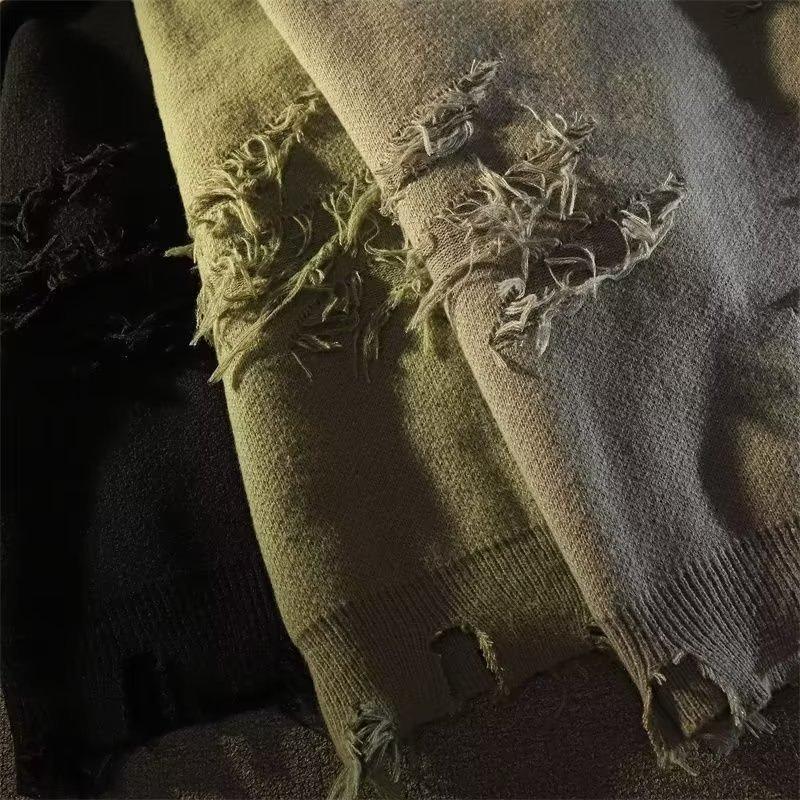 Новые осенние и зимние модные свитера, утолщенная трикотажная нижняя рубашка, универсальный однотонный свободный свитшот большого размера, M-3XL