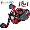 18+1BB Fishing Reel 8.1:1 Baitcasting Reels 18LB Carbon Baitcasters Left and Right Hand Fishing Reel