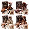 Beginner Friendly Sewing Project Halloween Patchwork Doll DIY Kit, Skeleton Witch Girl Handmade Easy Embroidery Starter Set Fabric Craft for