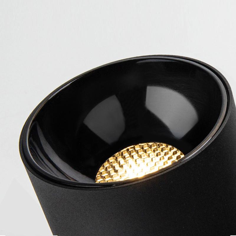 Светодиодные потолочные светильники с регулируемой яркостью и поверхностным монтажом COB 7 Вт 9 Вт 12 Вт 15 Вт 18 Вт 24 Вт AC110 В 220 В Точечный светильник с антибликовым покрытием