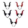 Тканевый обруч-рожки черта на Хэллоуин, нескользящий, удобный, эластичный, унисекс, аксессуар для волос, реквизит для повседневного использования, мероприятия