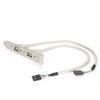 Расширение передней панели 2 порта USB 2.0 Plug and Play с пластиной слота Кронштейн Панельный кабель Адаптер