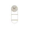 Horloge Murale - LANA DECO - Métal MDF Blanc - 25,5 x 11,5 x 71 cm - Contemporain - A suspendre