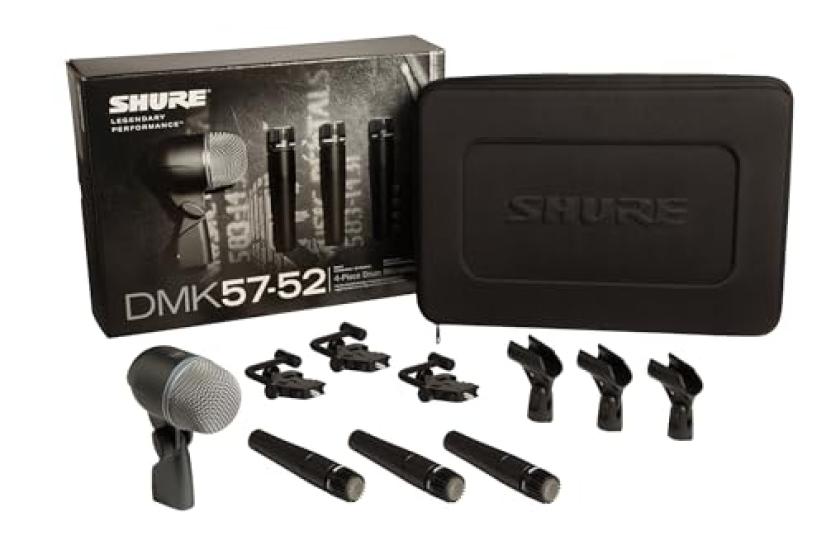 SHURE drum microphone kit (SM57 x 3, BETA52 x 1, mount kit, carrying case included) DMK57-52-J [Manufacturer's warranty 2 years]