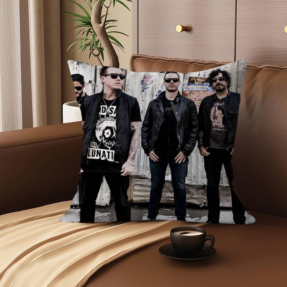 P-Papa Roach Музыка Искусство Подушка Подарок Украшение для дома и офиса Спальня Диван Автомобиль Наволочка Чехол 45x45