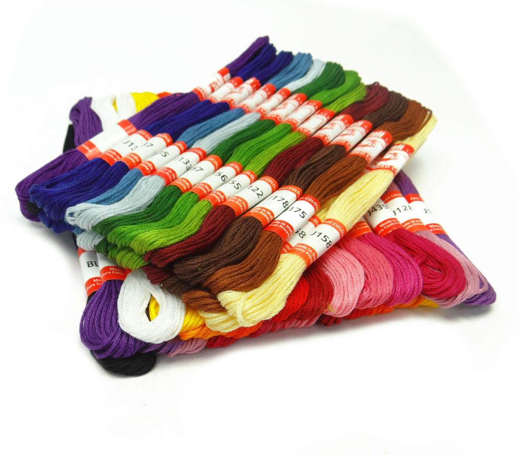Лот из 50 шт. хлопчатобумажной нити индийского стежка для шитья мотков вышивки