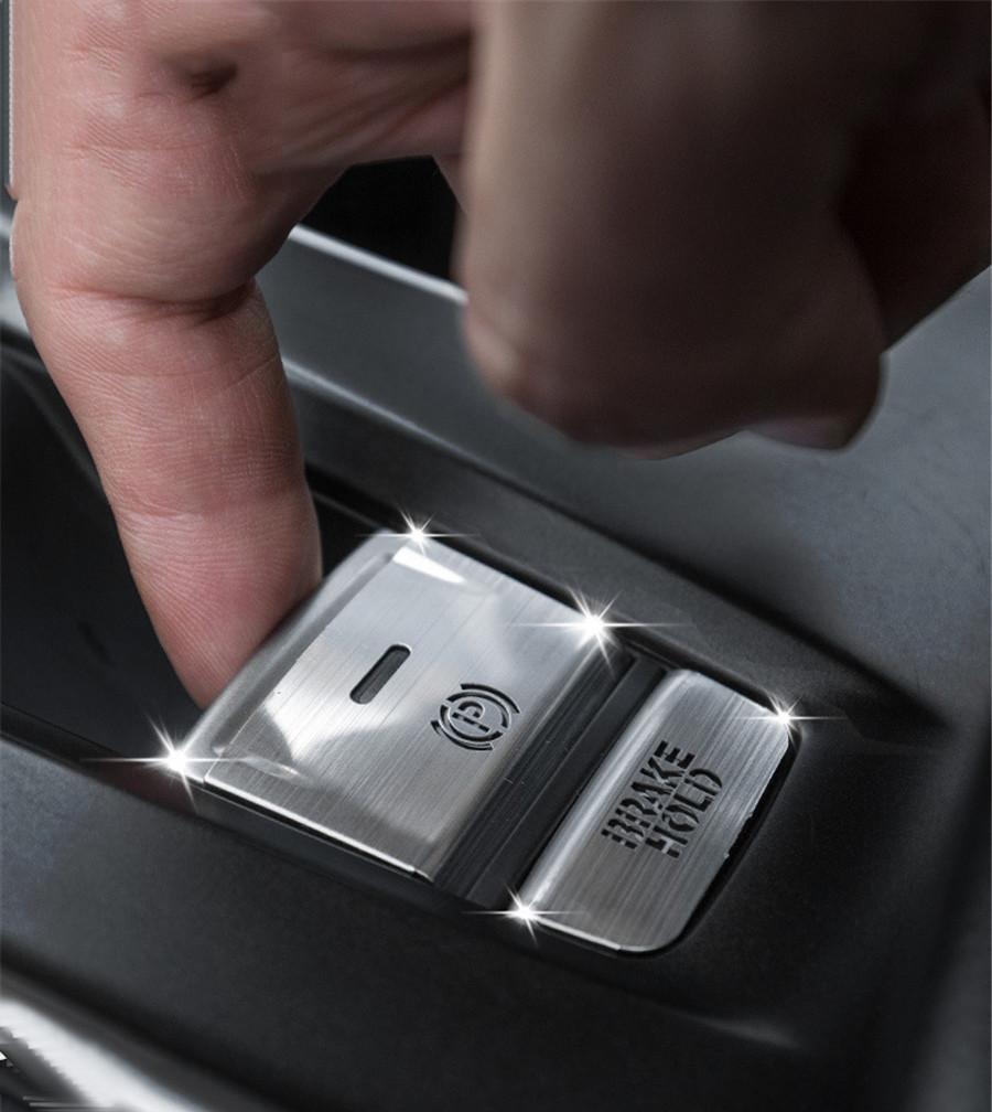 2 шт. Алюминиевая накладка на кнопку P Gear BRAKE HOLD для Honda Accord 2018-2019 Красный