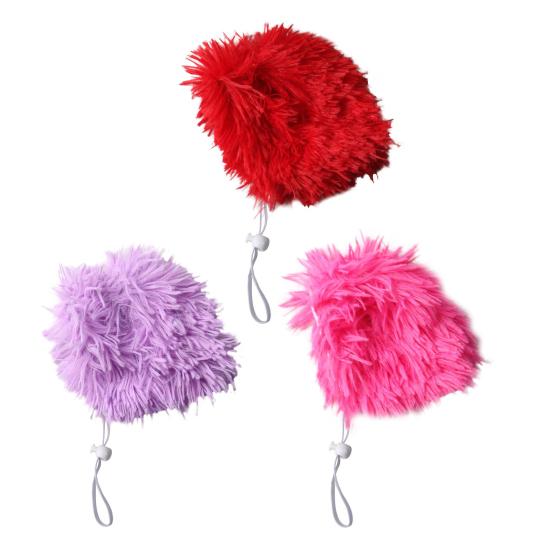 Парик для питомца Шапка Подкладка из дышащей ткани Легкий Забавный Афро прическа Парик для кошки с эластичной лентой-стрейч Регулируемая пряжка Аксессуар для собаки