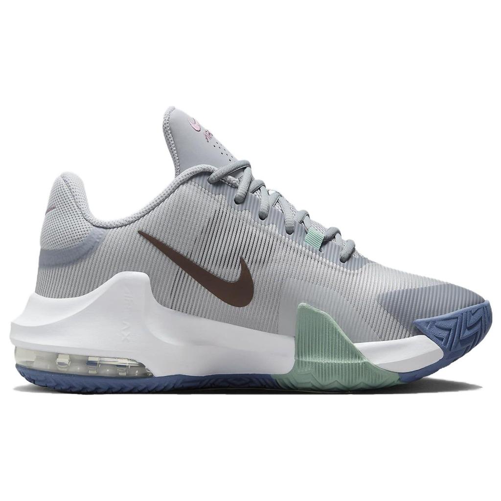 Nike Air Max Impact 4 Wolf Grey Burgundy Crush Unisex Sneakers Mineral Diffused-Blue DM1124-007